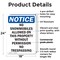 Signmission No Snowmobiles Allowed On This OSHA Notice Sign, Plastic, 18in W x 24in L, 2PK OS-2PACK-NS-P-1824-V-14814 - alternate 2